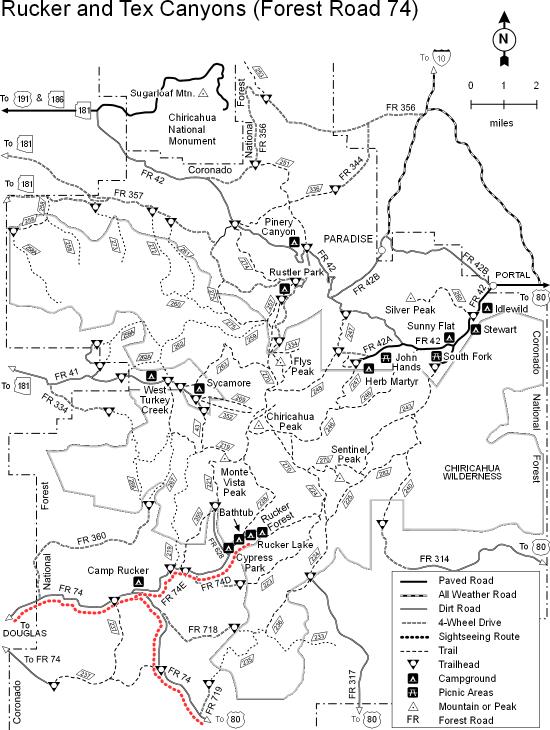 North Fork of Rucker Canyon - Birding Hotspots