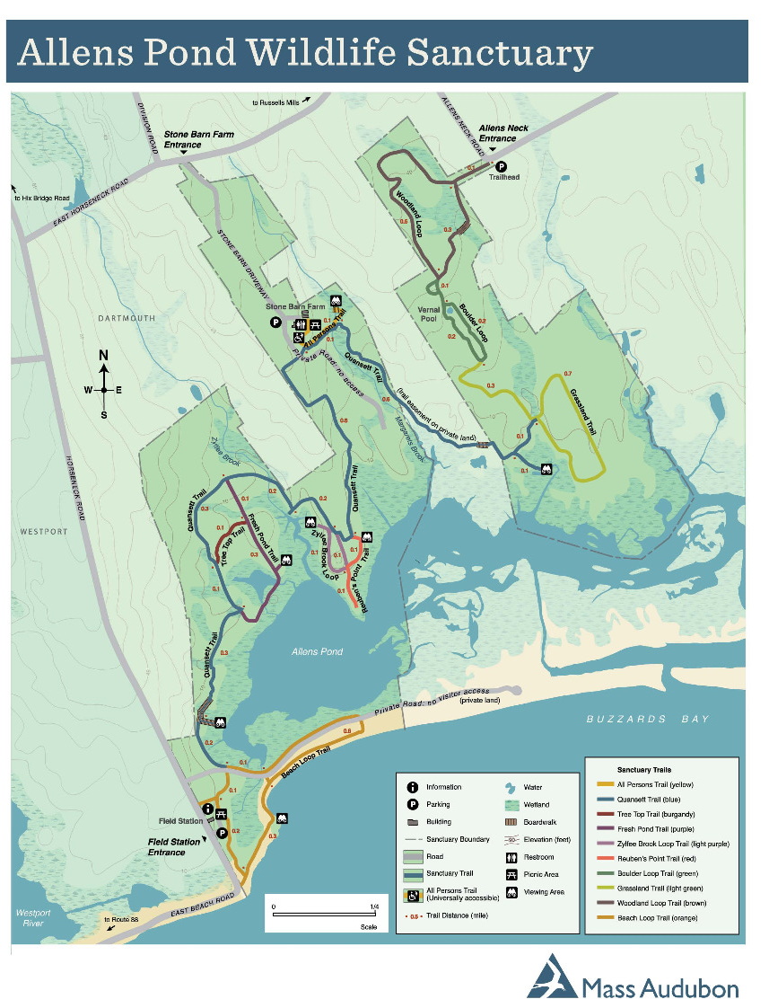 Allens Pond Wildlife Sanctuary-Allens Neck - eBird Hotspots