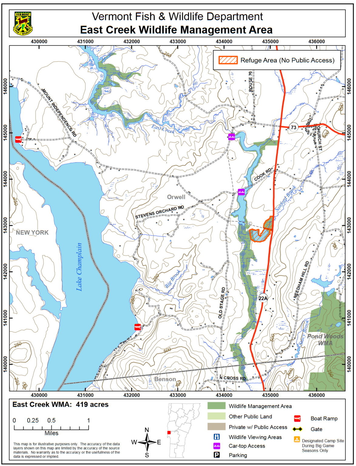 East Creek Wildlife Management AreaSouth Unit Birding Hotspots