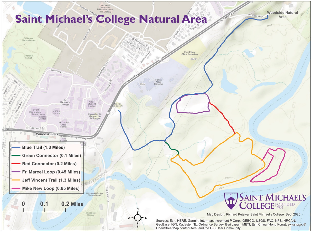 Saint Michaels College Natural Area Birding Hotspots