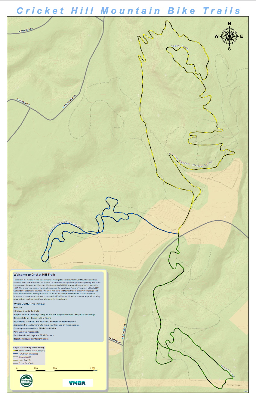Cricket Hill Trails eBird Hotspots