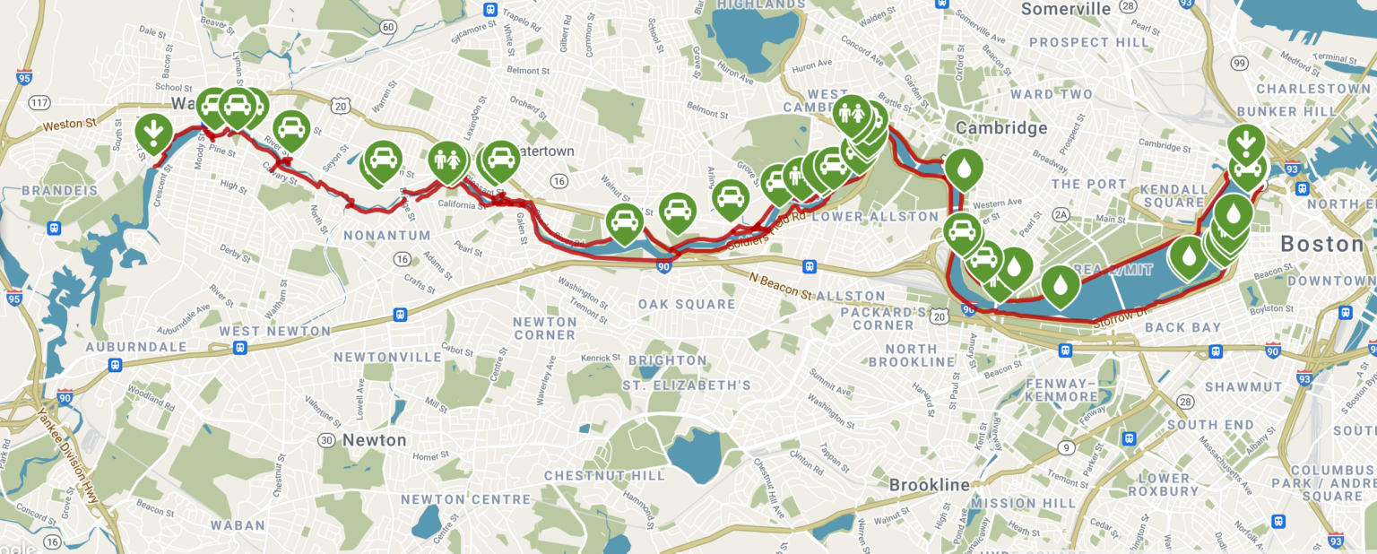 Charles River Bike PathWaltham Birding Hotspots